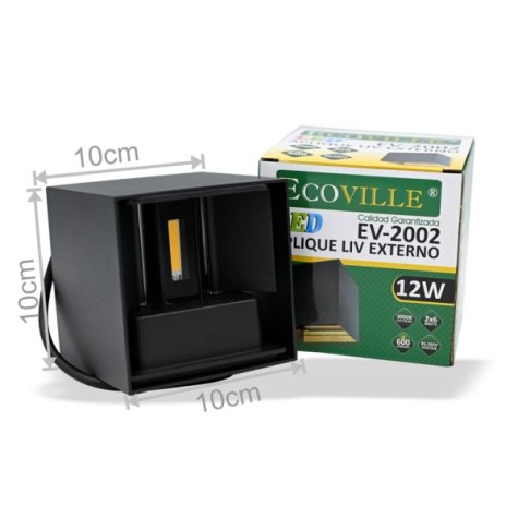 APLIQUE LED ECOVILLE BIDIRECCIONAL ( LUZ CALIDA )