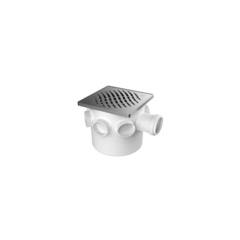 CAJA SIFONADA ASTRA 15 X 15 CROMADA