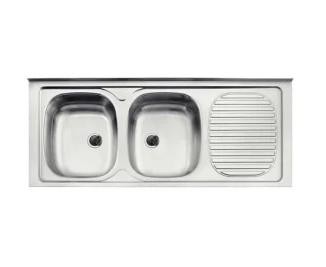 PILETA INOX. TRAMONTINA 2" BACHA DERECHO